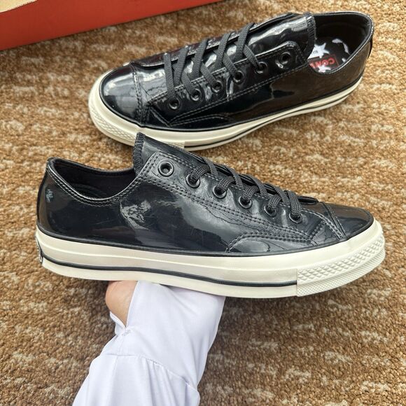 Converse Chuck 70 Ox Black Patent Women’s Athletic Shoes 162438C main image 5